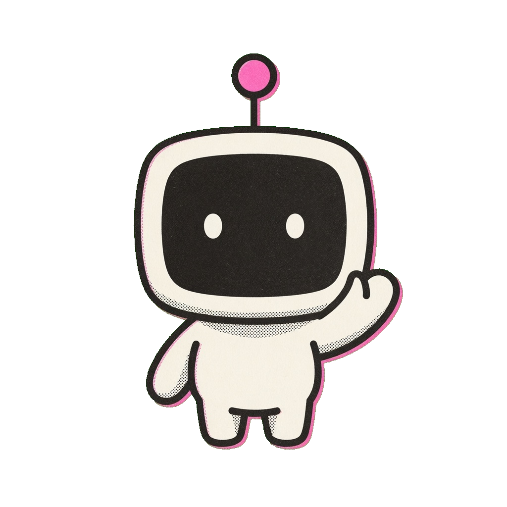 Transparent cutout of the Blip mascot